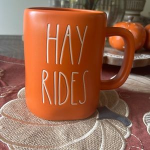Rae Dunn Fall Autumn Mug - Hay Rides Orange